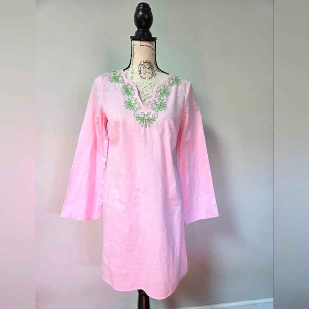 Lilly Pulitzer Pink, Linen Dress/bathing suit Coverup in XS.